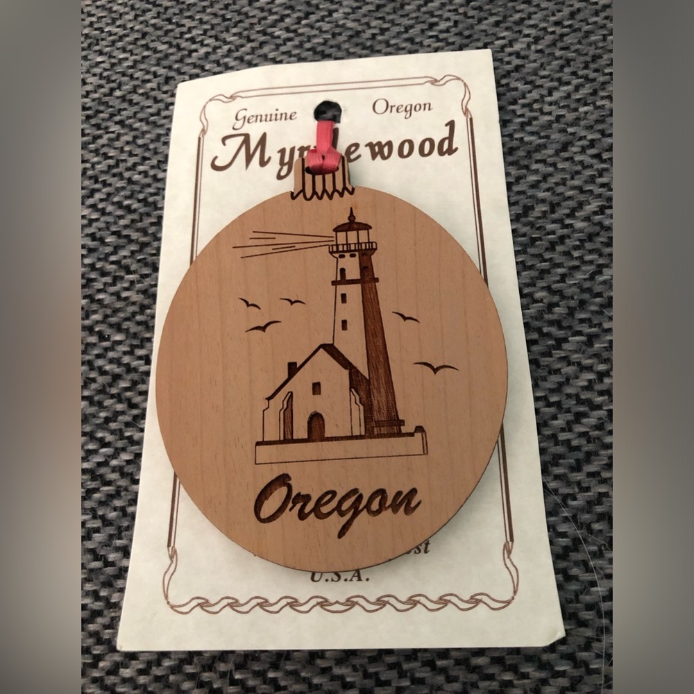Oregon Myrtlewood Christmas Ornament